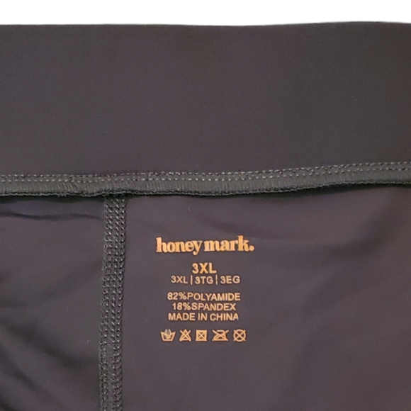 Honey Mark Swim Suit 3XL Charcoal Grey Basil Wrap Top & Sugar Skort - Picture 10 of 15